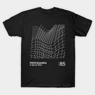 Propaganda / Minimalist Graphic Design Fan Artwork T-Shirt